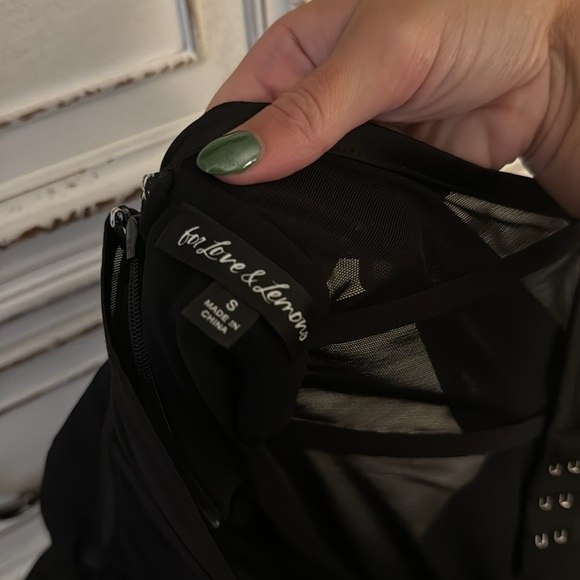 REVOLVE For Love Of Lemons One Shoulder Lace Mini Dress - Picture 6 of 6